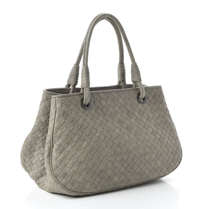 Bottega Veneta Nappa Intrecciato Woven Tote Fume Cement 3 of 9