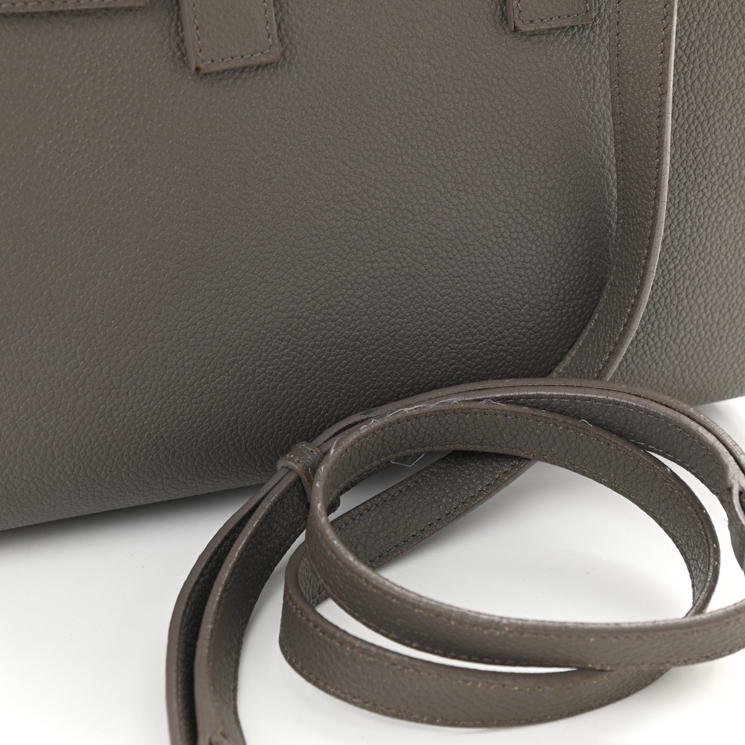 Saint Laurent Grained Calfskin Nano Sac De Jour Fog 11 of 11