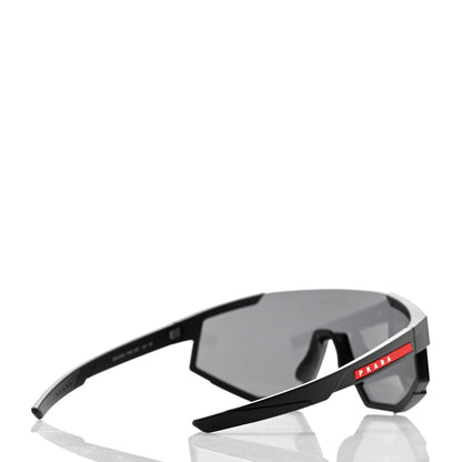 Prada Metal Rubber Linea Rossa Sport Sunglasses SPS 04W Black 4 of 8