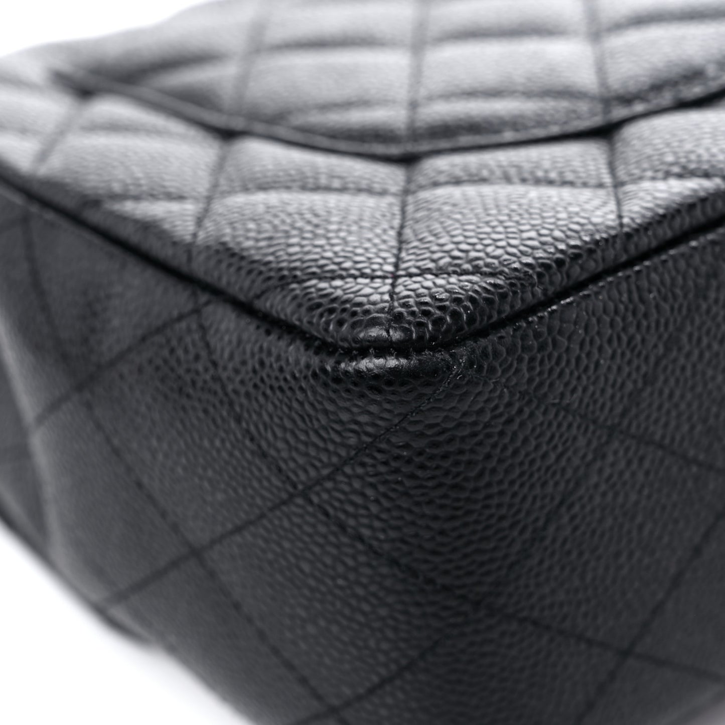 Caviar Quilted Jumbo Single Flap Black