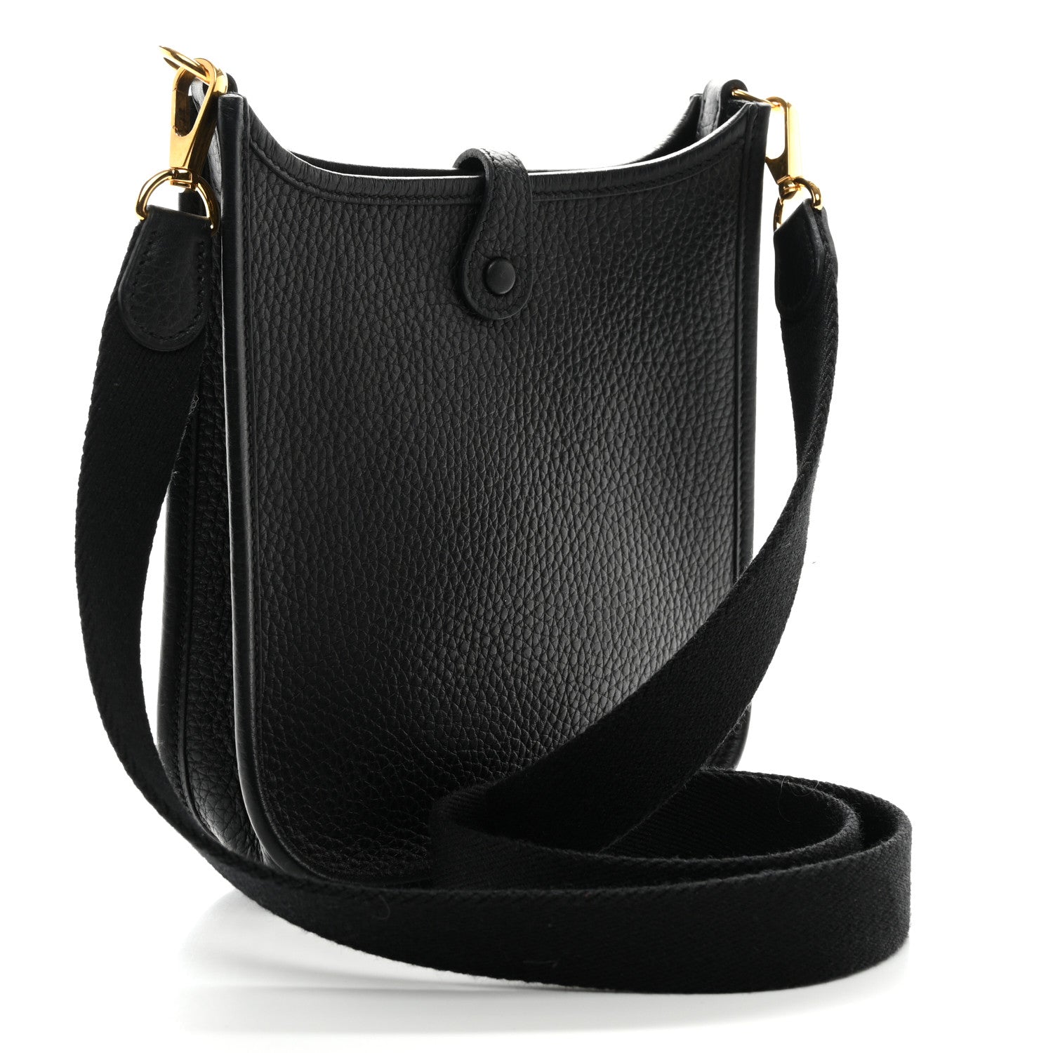 Hermes Taurillon Clemence Evelyne TPM Black 3 of 10