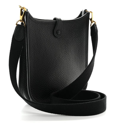 Hermes Taurillon Clemence Evelyne TPM Black 3 of 10