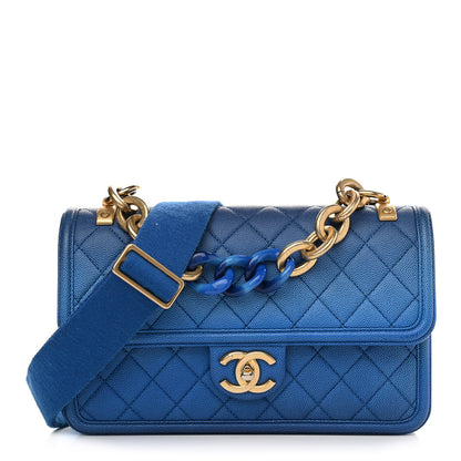 Chanel Caviar Quilted Medium Sunset On The Sea Flap Blue 1 of 9