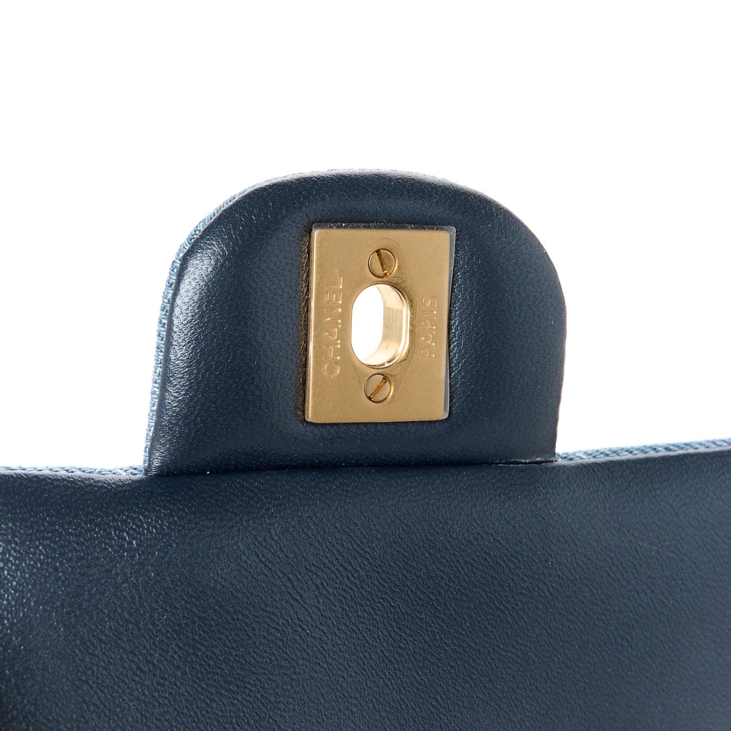 Chanel Washed Denim Quilted Mini Rectangular Flap Blue 7 of 12