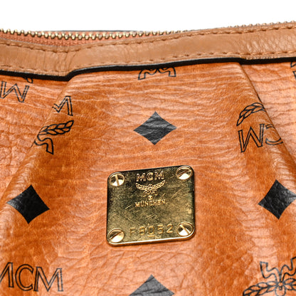 MCM Visetos Essentials Shopper Tote Cognac 5 of 6