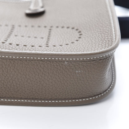 Hermes Taurillon Clemence Amazone Evelyne TPM Etoupe Bleu Indigo 11 of 11