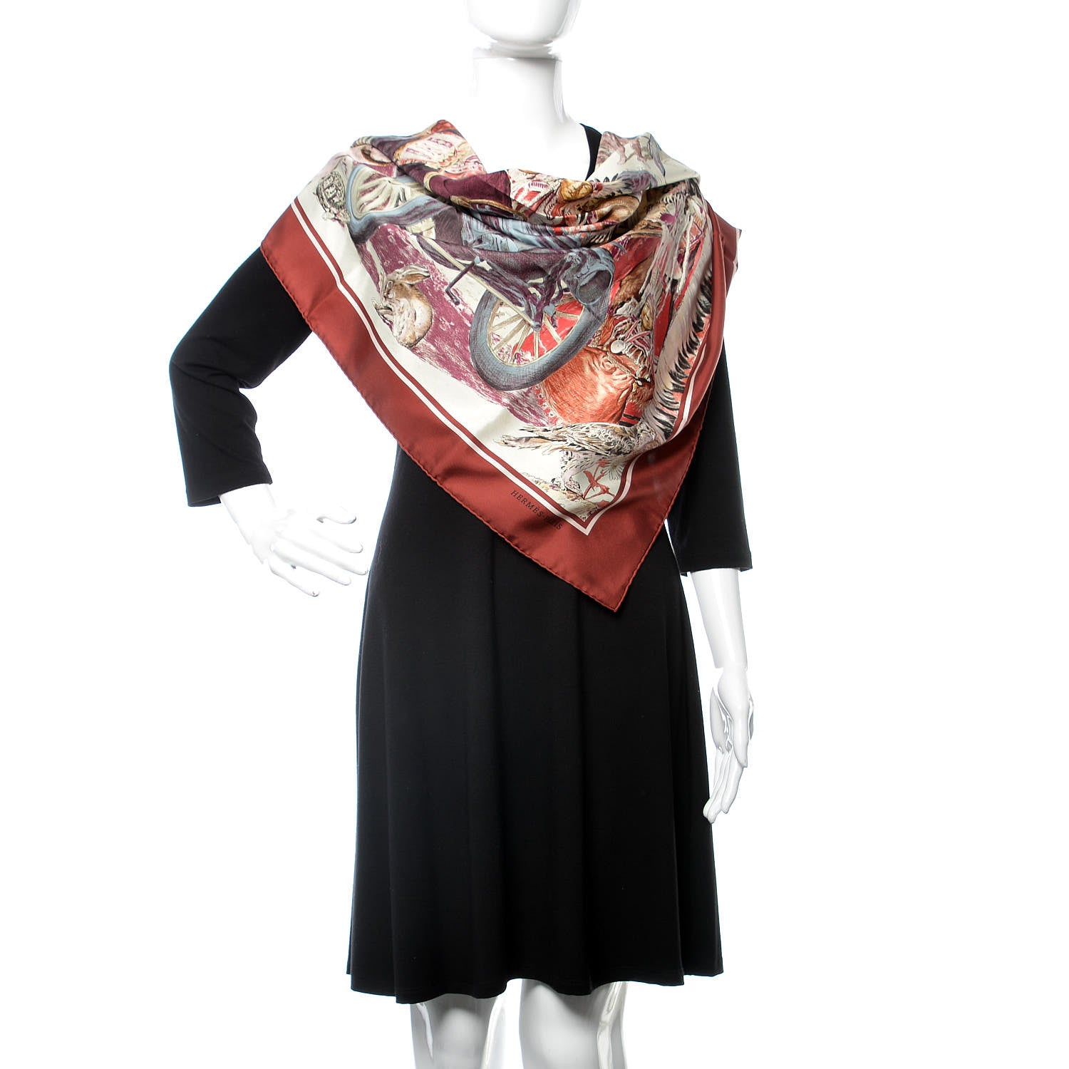 Hermes Silk Concours D'Elegance Limousines De Voyage Scarf 90 2 of 6