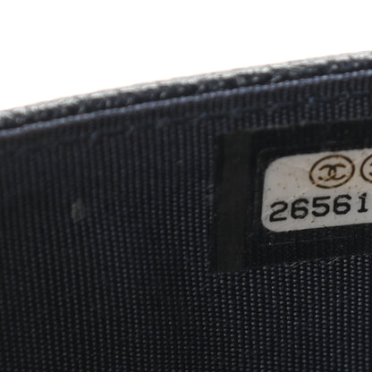 Chanel Caviar Timeless CC Card Holder Navy 8 of 8