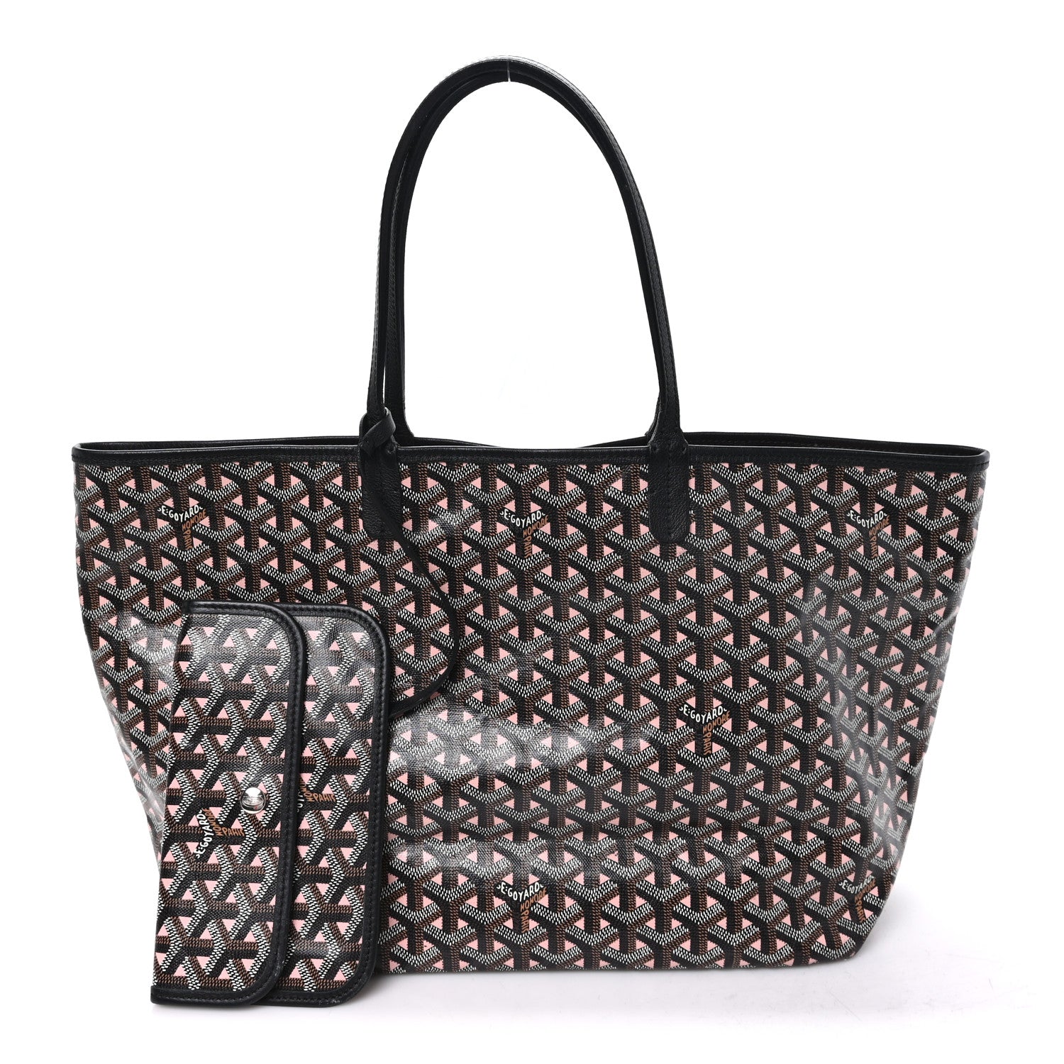 Goyard Goyardine Saint Louis Claire Voie PM Black Pink 3 of 12