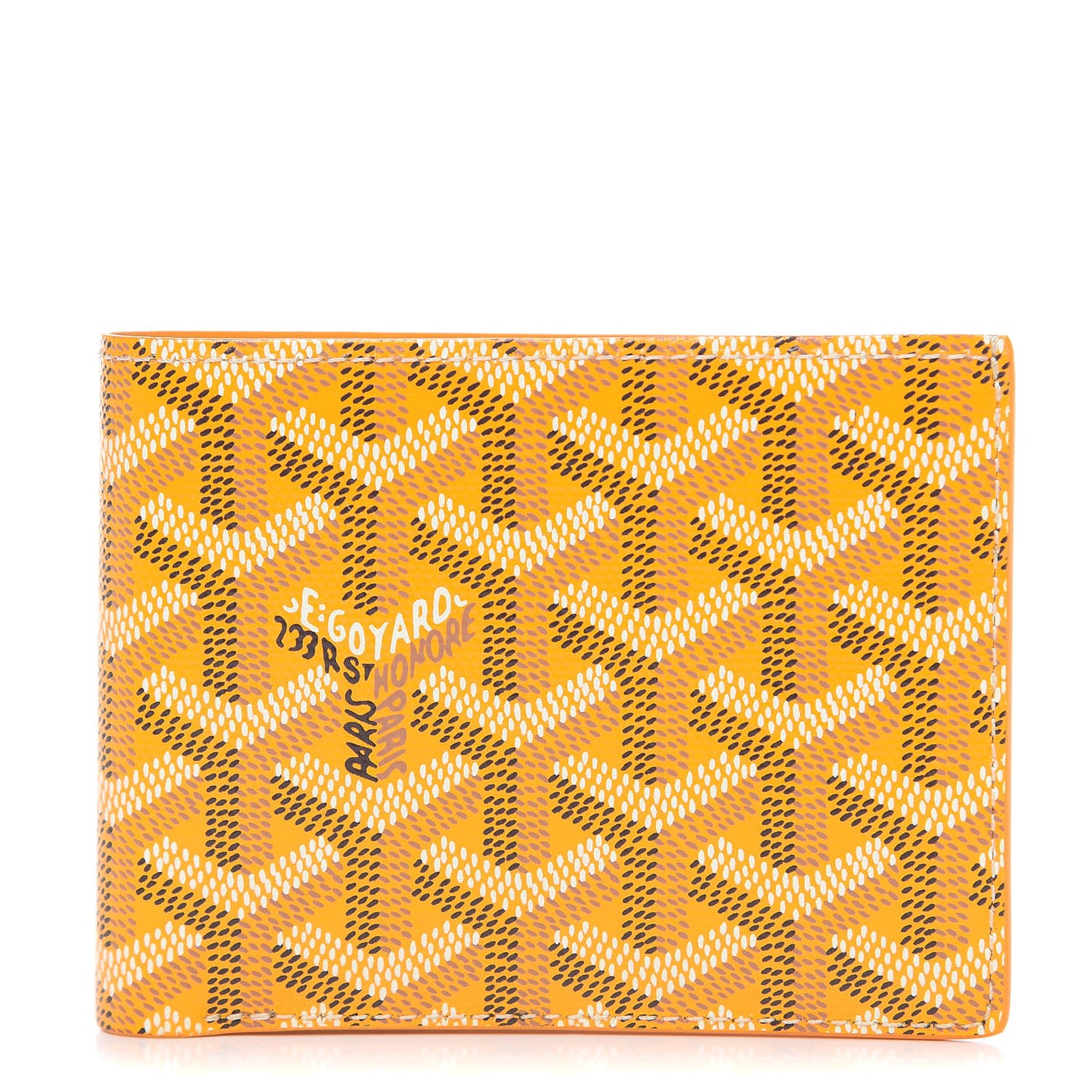 Goyardine Bi-Fold Victoire PM Wallet Yellow