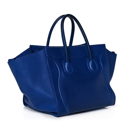 Celine Supple Calfskin Medium Phantom Luggage Royal Blue 3 of 14