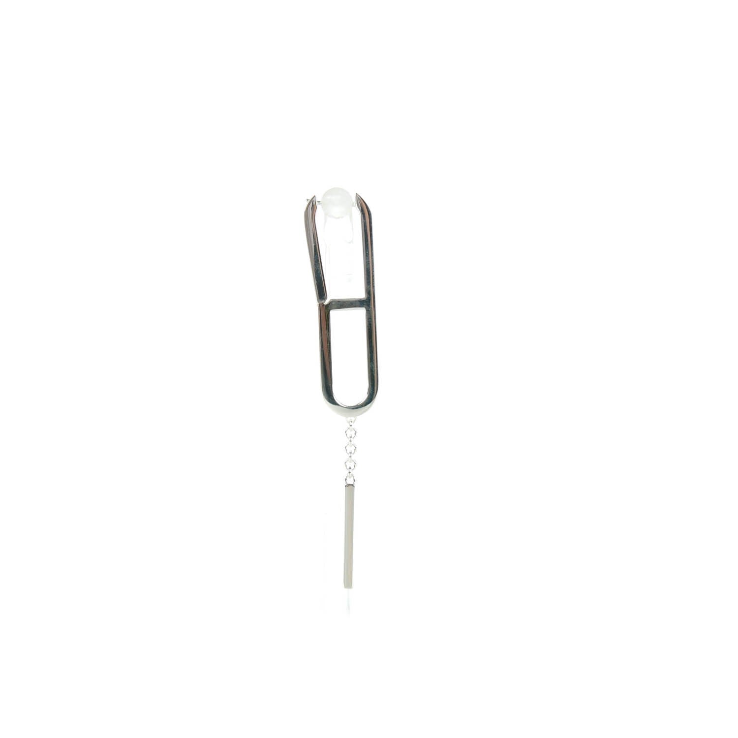 Hermes Sterling Silver Ever Chaine D'Ancre Earrings 3 of 7