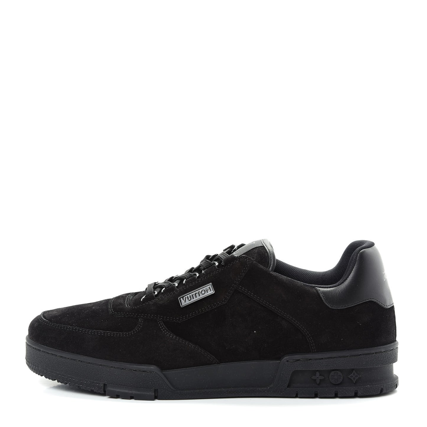 Suede Mens LV Trainer Sneakers 9.5 Black