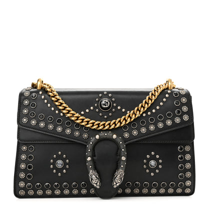 Gucci Calfskin Studded Small Dionysus Shoulder Bag Black 1 of 10