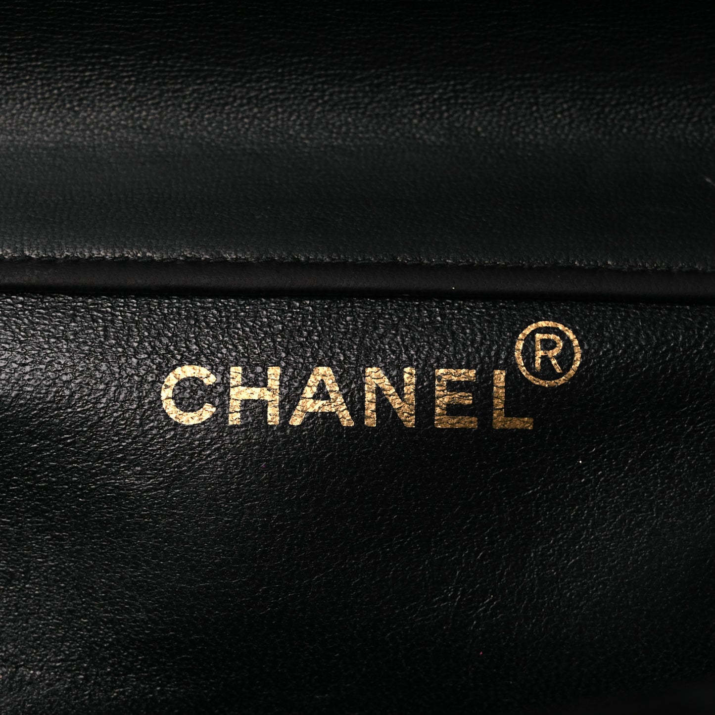 Patent Quilted Medium Double Sided Flap Black
