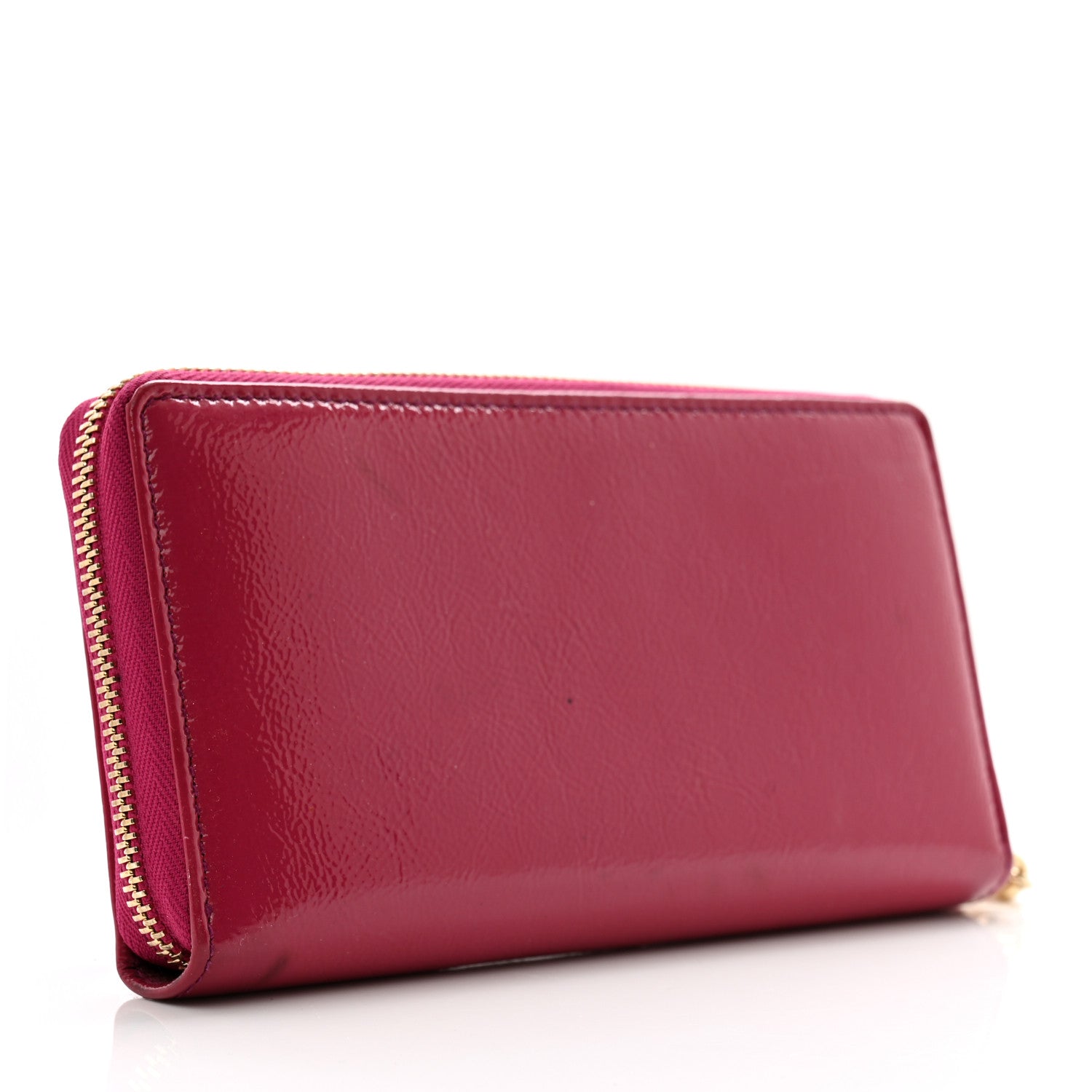 Gucci Patent Soho Zip Around Wallet Bright Bougainvillea 3 of 11