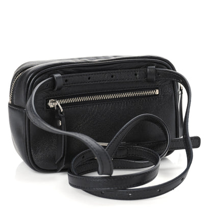 Saint Laurent Calfskin Heart Embossed Monogram Belt Bag Black 2 of 8