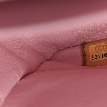 Chanel Lambskin Quilted Maxi Single Flap Pink 9 of 12