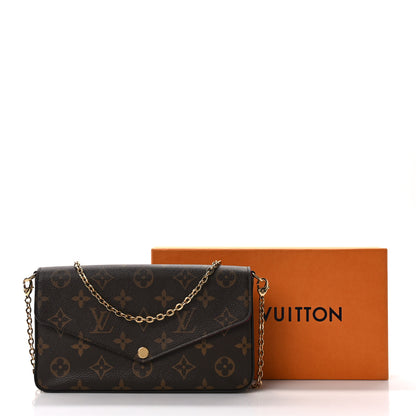 Louis Vuitton Monogram Pochette Felicie Chain Wallet Fuchsia 15 of 15