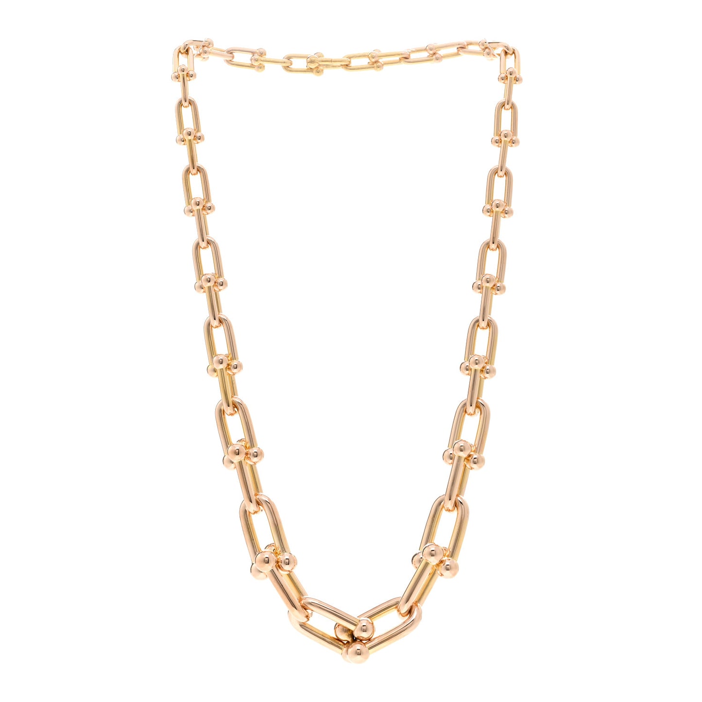 18K Rose Gold Hardwear Graduated Link Necklace