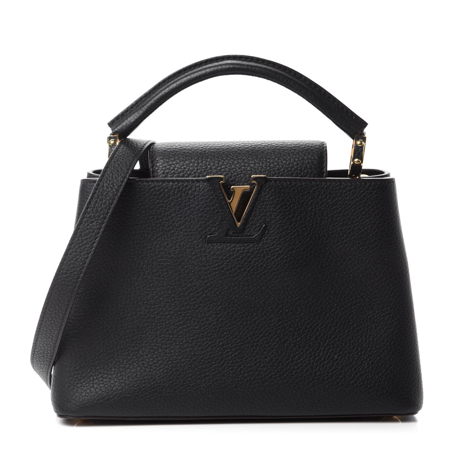 Louis Vuitton Taurillon Capucines BB Black 1 of 9
