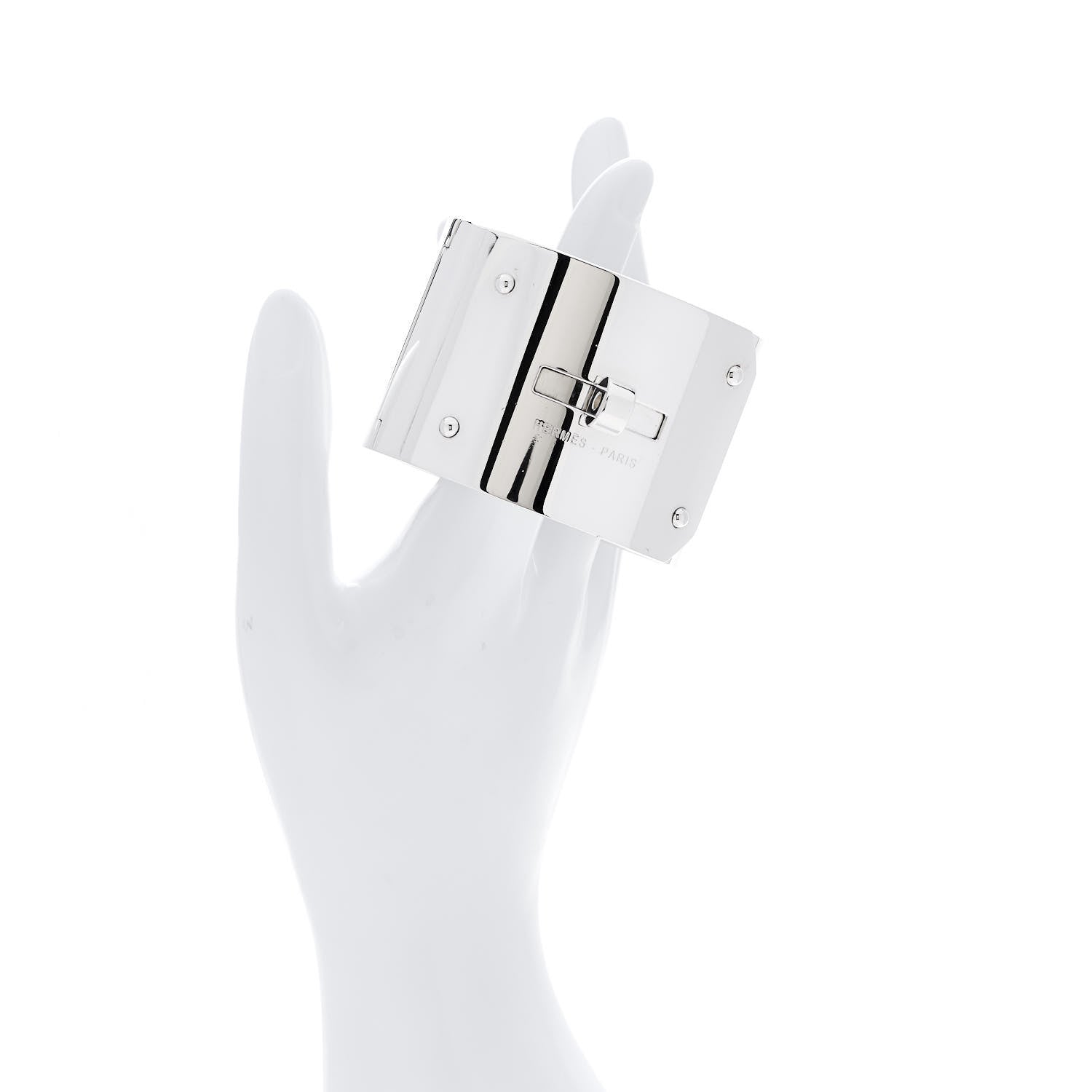 Hermes Sterling Silver GM Kelly Bracelet ST 2 of 4