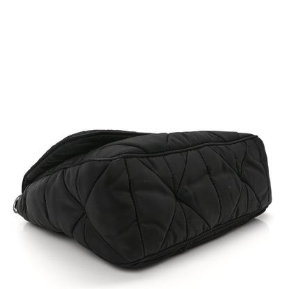 Prada Re-Nylon Quilted Padded Flap Shoulder Bag Black 4 of 8