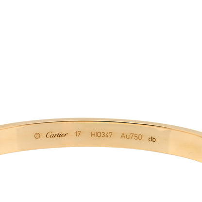 Cartier 18K Yellow Gold LOVE Bracelet 17 3 of 4