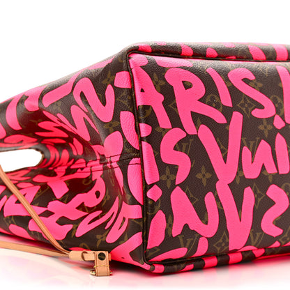 Louis Vuitton Monogram Graffiti Neverfull GM Fuchsia 9 of 20