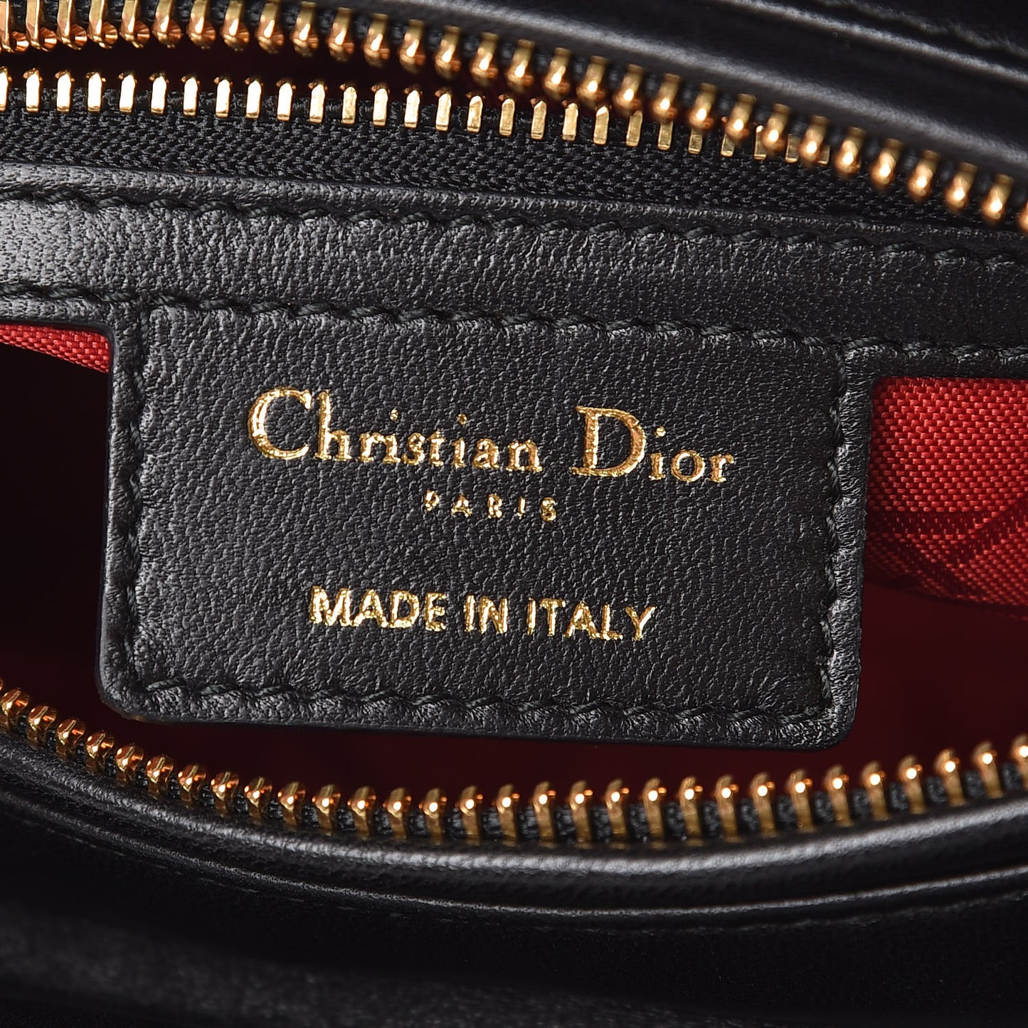 Lambskin Cannage Medium Lady Dior Black