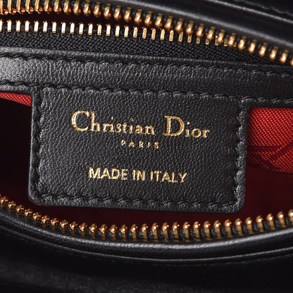 Christian Dior Lambskin Cannage Medium Lady Dior Black 7 of 11