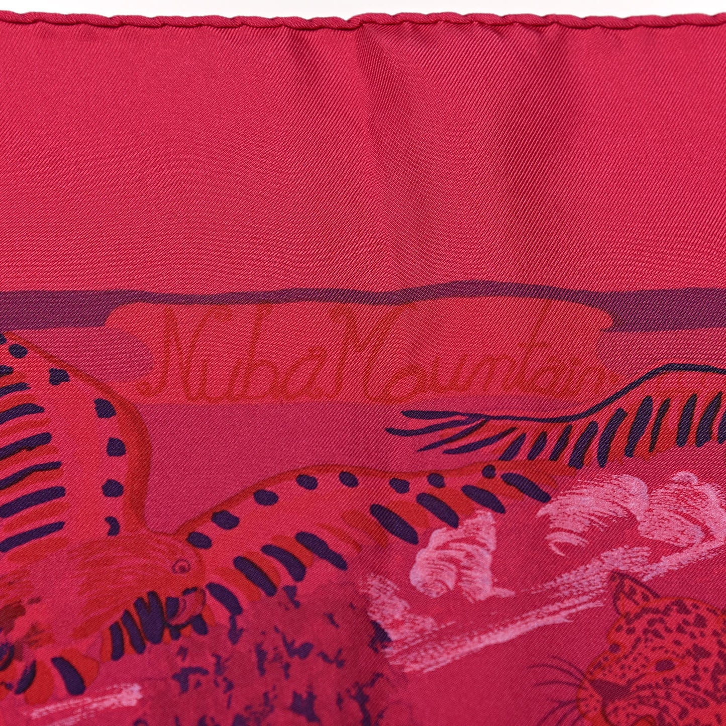 Silk Dip Dye Nuba Mountain Scarf 90 Fuchsia