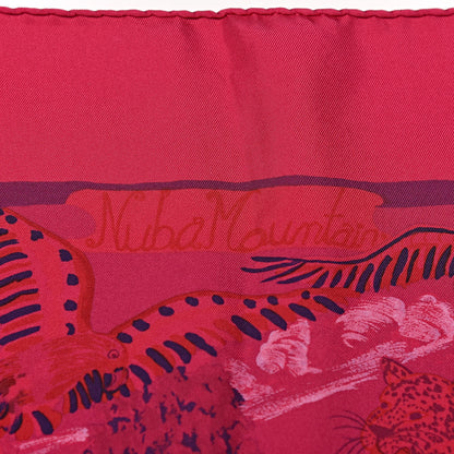 Hermes Silk Dip Dye Nuba Mountain Scarf 90 Fuchsia 5 of 6