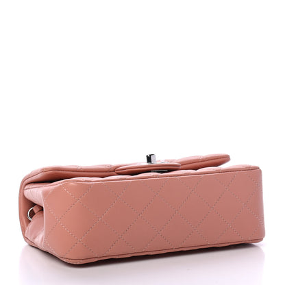 Chanel Lambskin Quilted Mini Rectangular Flap Dark Pink 3 of 4