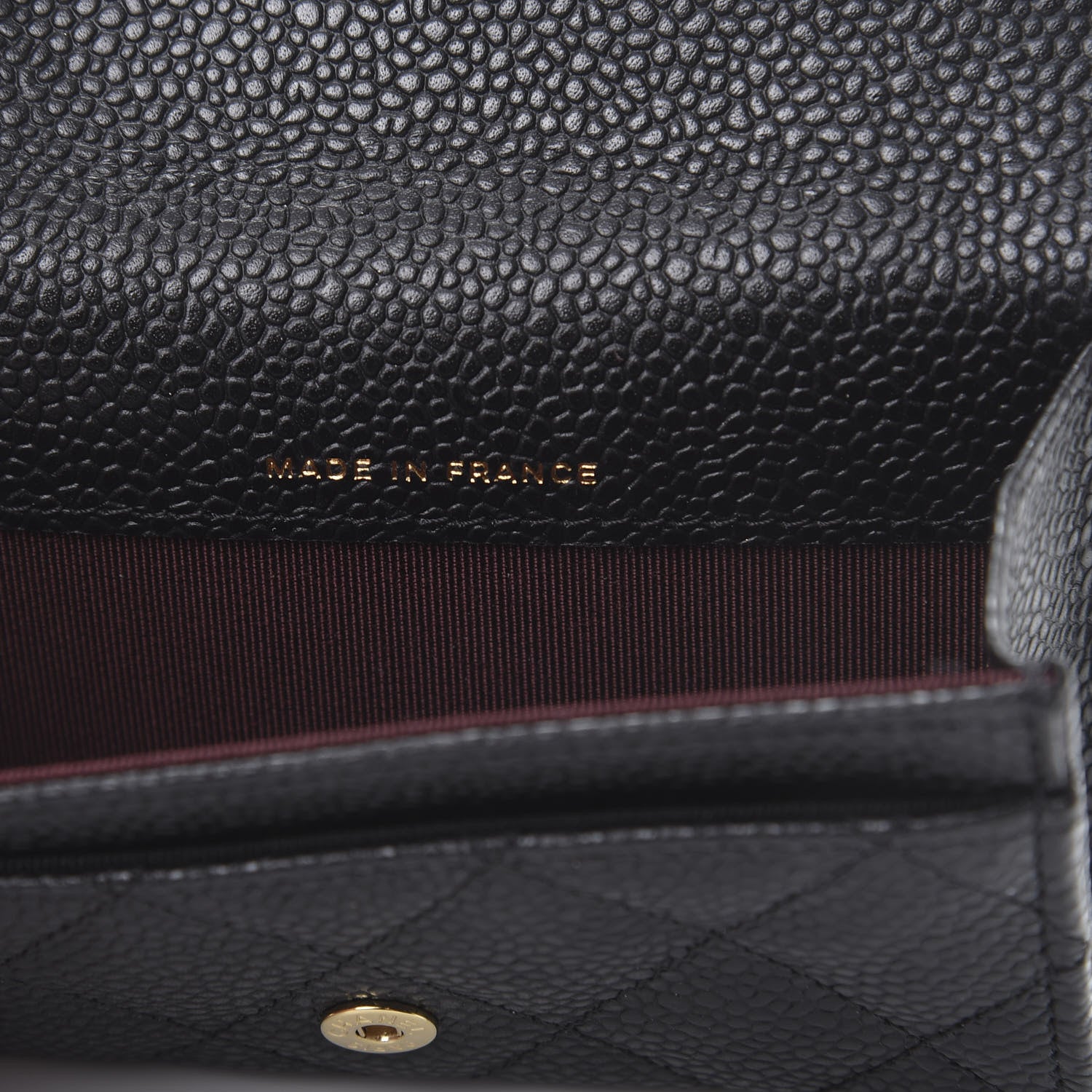 Chanel Caviar Quilted Flap Card Holder Wallet Black 7 of 9