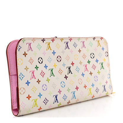 Louis Vuitton Monogram Multicolor Insolite Wallet White Litchi 3 of 8