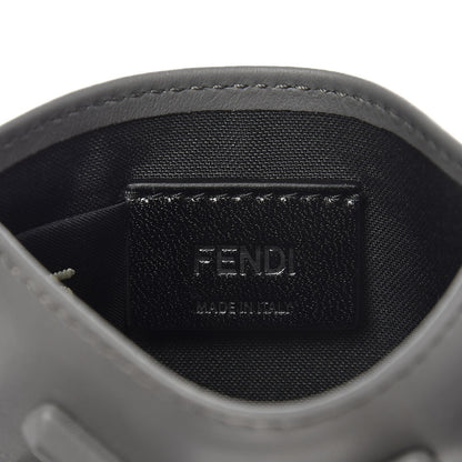 Fendi Vitello Century Face No Words Monochrome Card Holder Acciaio 6 of 7