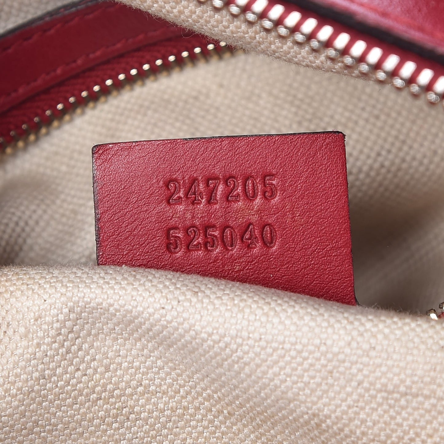 Calfskin Microguccissima Trim Medium Boston Raspberry Red