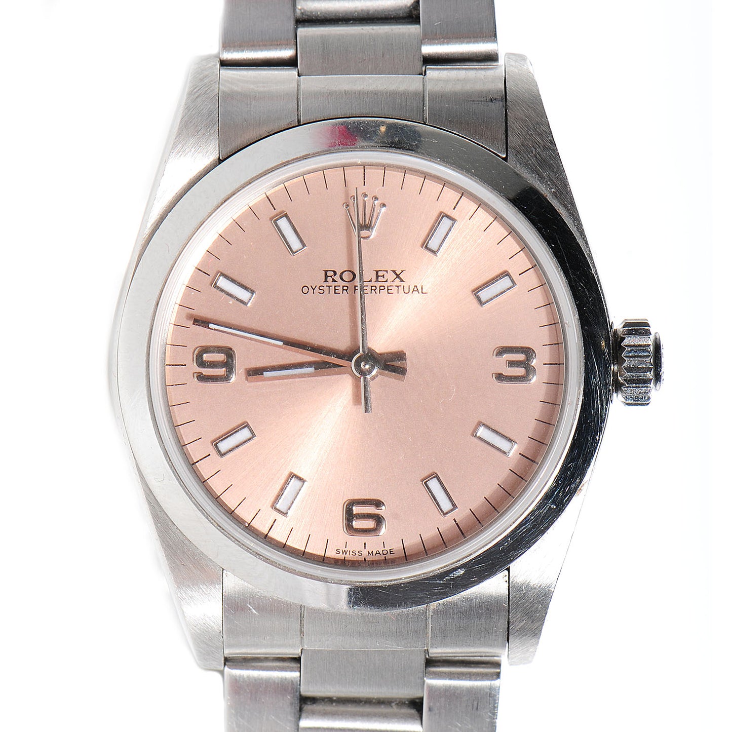 Stainless Steel 24mm Oyster Perpetual Watch Pink 67180