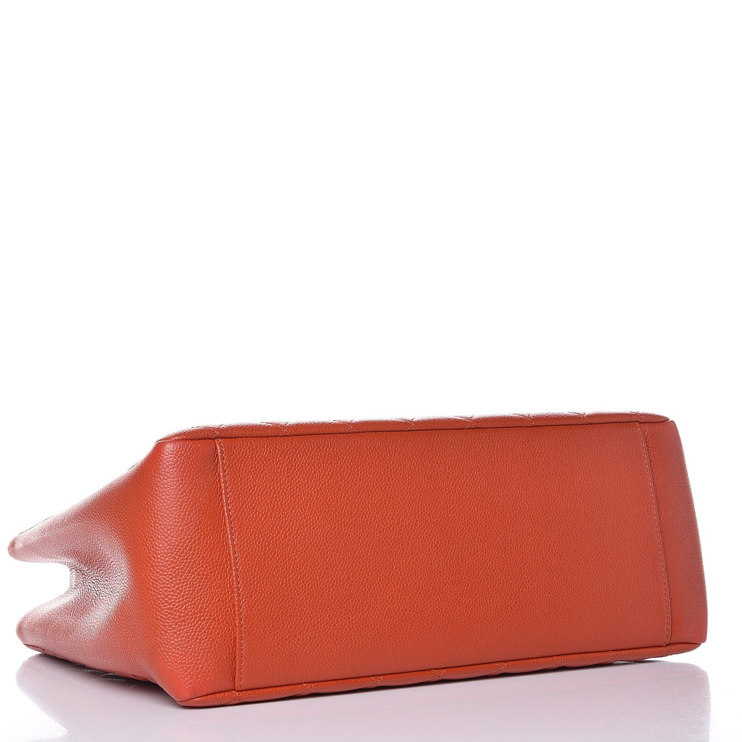 Caviar Quilted Grand Shopping Tote GST Orange