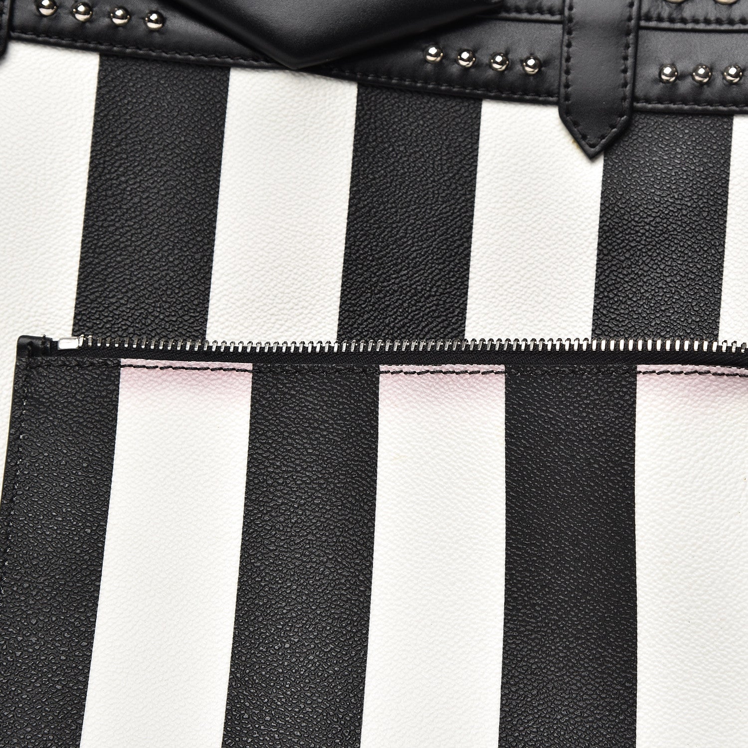 Givenchy Coated Canvas Striped Large Antigona Tote Black White 13 of 23