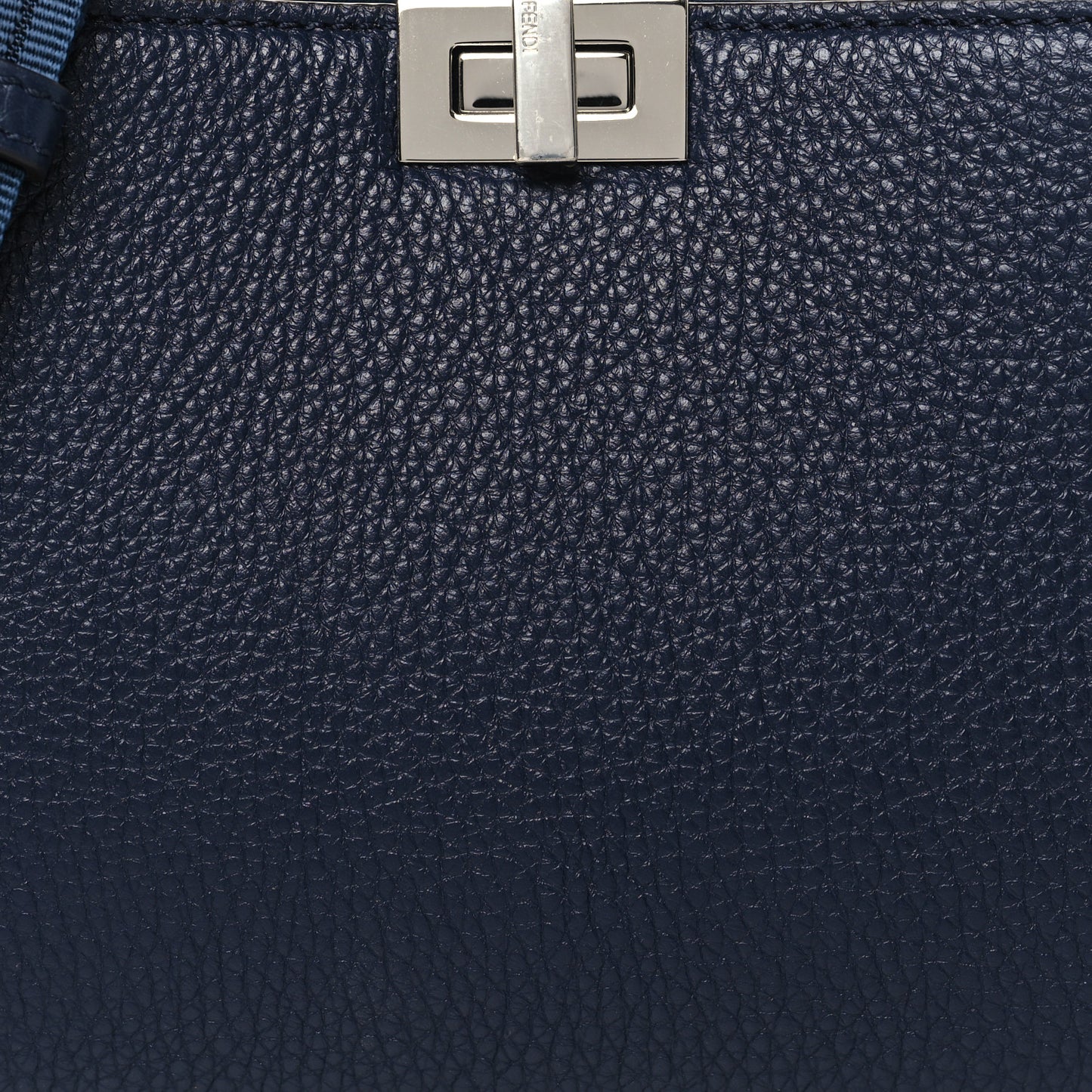 Cuoio Romano Vitello Cover Bi-Color Peekaboo I See U X Cross Satchel Navy