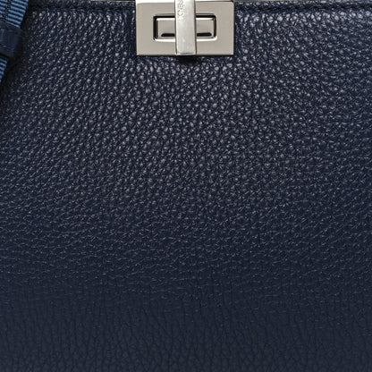 Fendi Cuoio Romano Vitello Cover Bi-Color Peekaboo I See U X Cross Satchel Navy 9 of 11