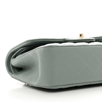 Chanel Caviar Quilted Small Double Flap Grey 9 of 10