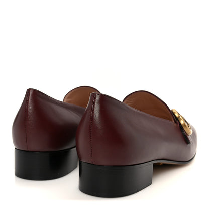 Gucci Malaga Kid Womens GG Marmont Loafers 40.5 Vintage Bordeaux 5 of 9