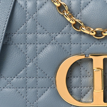 Christian Dior Calfskin Cannage Small Caro Bag Cloud Blue 10 of 15
