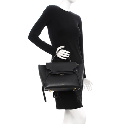 Celine Grained Calfskin Mini Belt Bag Black 2 of 15