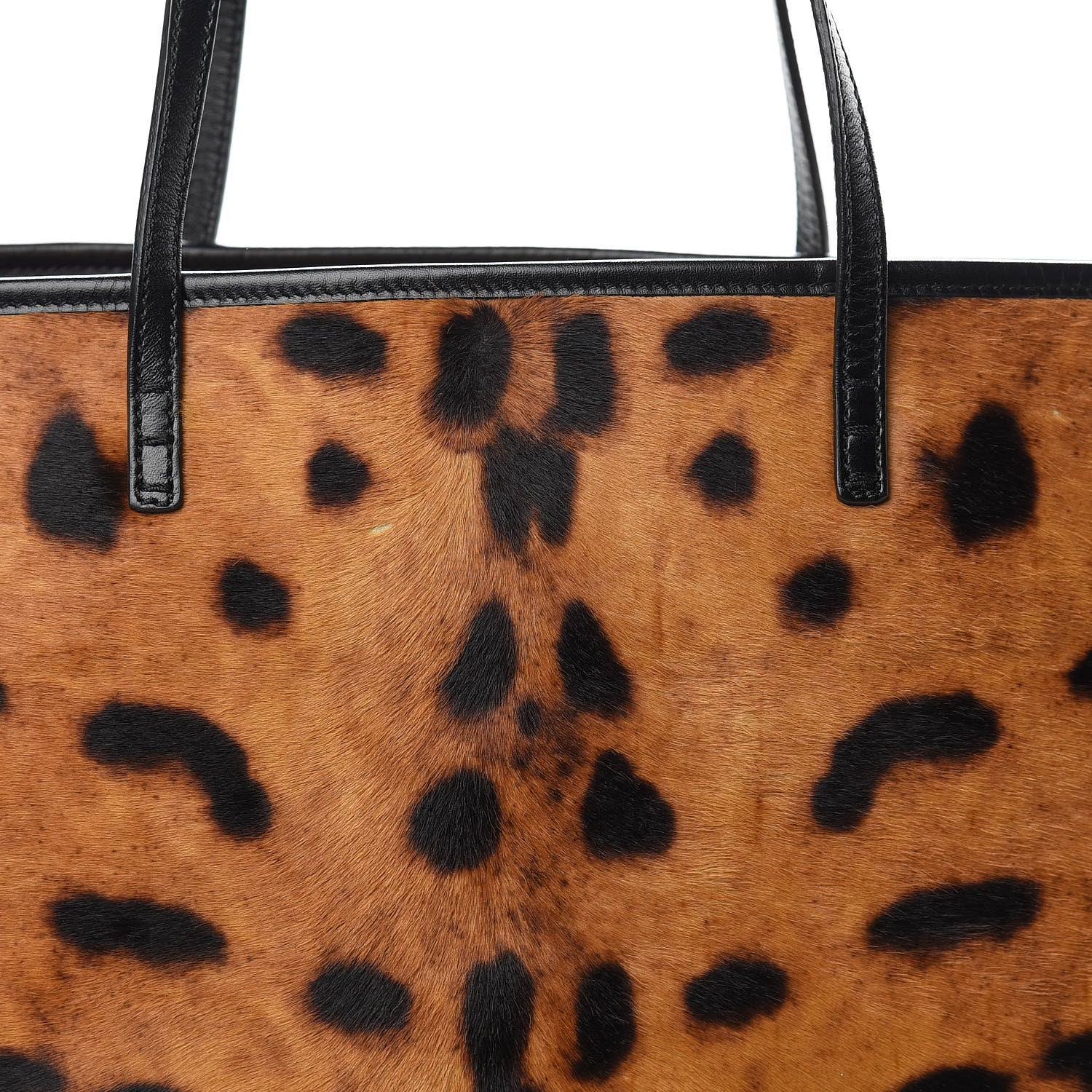 Fendi Calf Hair Leopard Print Medium Roll Tote Brown 8 of 19
