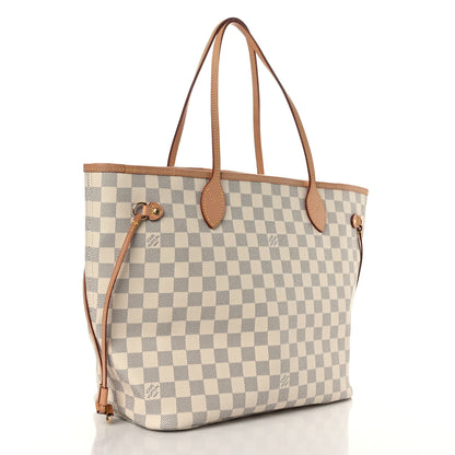 Louis Vuitton Damier Azur Neo Neverfull MM Rose Ballerine 4 of 10