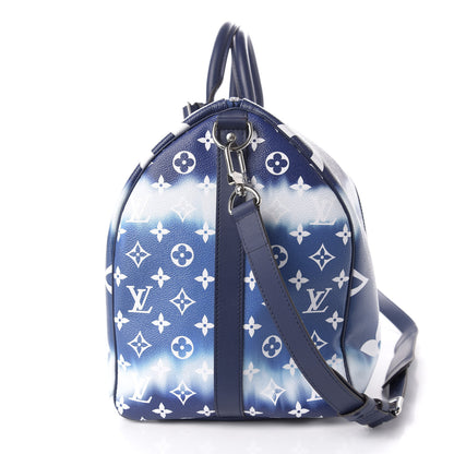 Louis Vuitton Monogram Escale Keepall Bandouliere 50 Blue 8 of 10